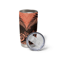 New Zealand Tumbler Cup Aotearoa Maori Kiwi Orange Fern LT01 - Polynesian Pride
