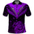 Personalised Aotearoa Polo Shirt Maori Kiwi Purple Fern LT01 Purple - Polynesian Pride