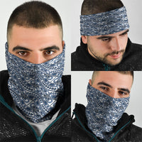 Hibiscus Bloom Island Tribal Waves Neck Gaiter Blue Polynesian Pattern LT01 - Polynesian Pride
