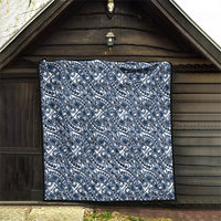 Hibiscus Bloom Island Tribal Waves Quilt Blue Polynesian Pattern LT01 - Polynesian Pride