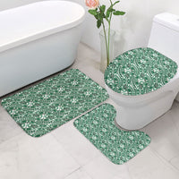 Hibiscus Bloom Island Tribal Waves Bathroom Set Green Polynesian Pattern LT01 - Polynesian Pride