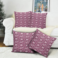 Hibiscus Bloom Island Tribal Waves Pillow Cover Pink Polynesian Pattern LT01 - Polynesian Pride