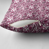 Hibiscus Bloom Island Tribal Waves Pillow Cover Pink Polynesian Pattern LT01 - Polynesian Pride