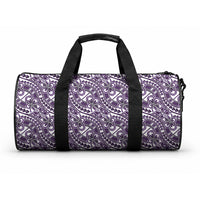 Hibiscus Bloom Island Tribal Waves Duffle Bag Purple Polynesian Pattern LT01 One size Purple - Polynesian Pride