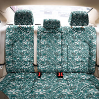 Hibiscus Bloom Island Tribal Waves Back Car Seat Cover Teal Polynesian Pattern LT01 - Polynesian Pride