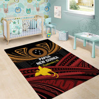 Papua New Guinea Bird of Paradise Area Rug 16 September 1975 Independence Day Anniversary LT01 - Polynesian Pride