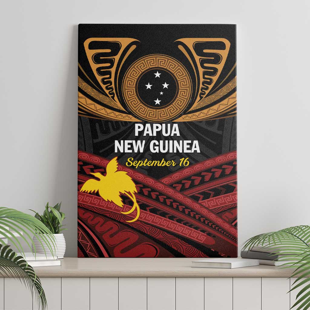 Papua New Guinea Bird of Paradise Canvas Wall Art 16 September 1975 Independence Day Anniversary LT01 - Polynesian Pride