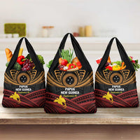 Papua New Guinea Bird of Paradise Grocery Bag 16 September 1975 Independence Day Anniversary LT01 3-pack One Size Black - Polynesian Pride