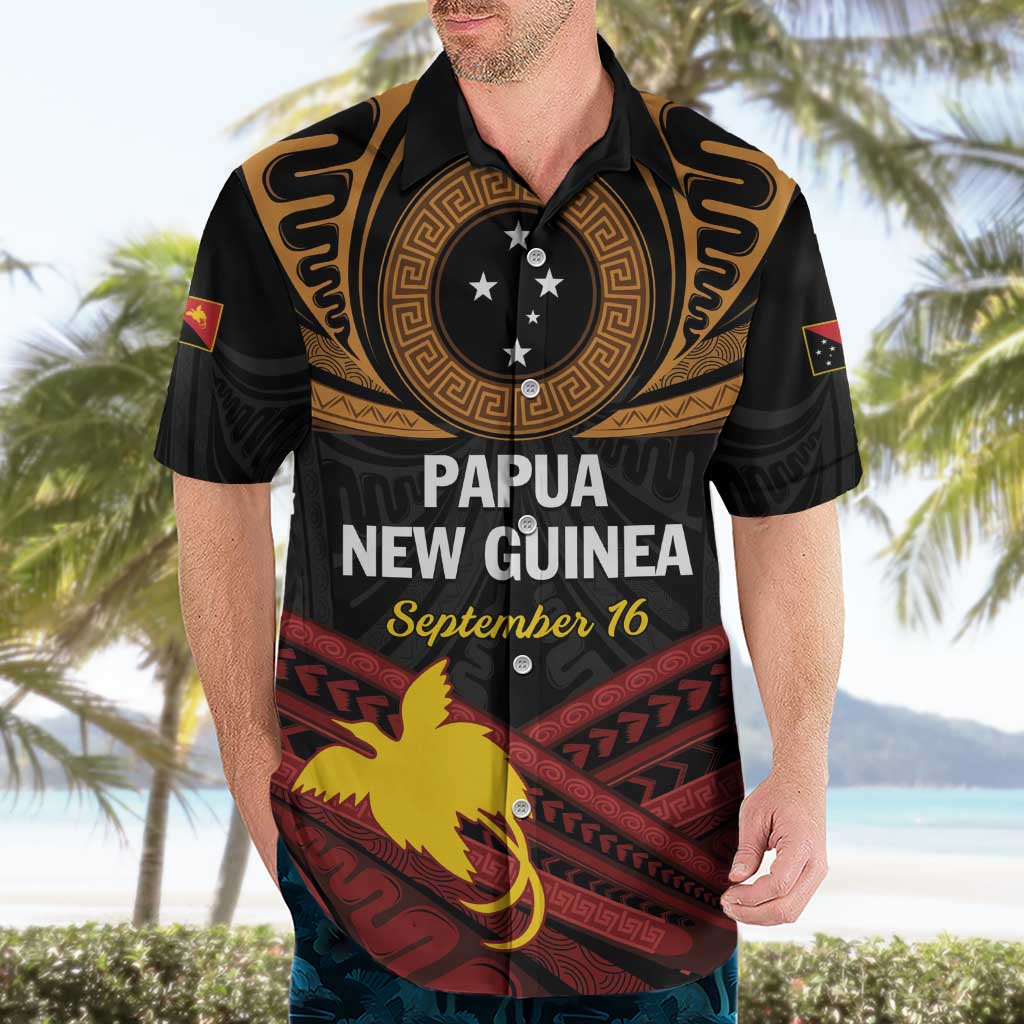 Papua New Guinea Bird of Paradise Hawaiian Shirt 16 September 1975 Independence Day Anniversary LT01 - Polynesian Pride