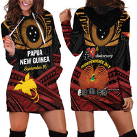 Papua New Guinea Bird of Paradise Hoodie Dress 16 September 1975 Independence Day Anniversary LT01 - Polynesian Pride