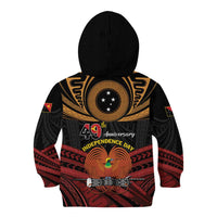 Papua New Guinea Bird of Paradise Kid Hoodie 16 September 1975 Independence Day Anniversary LT01 - Polynesian Pride