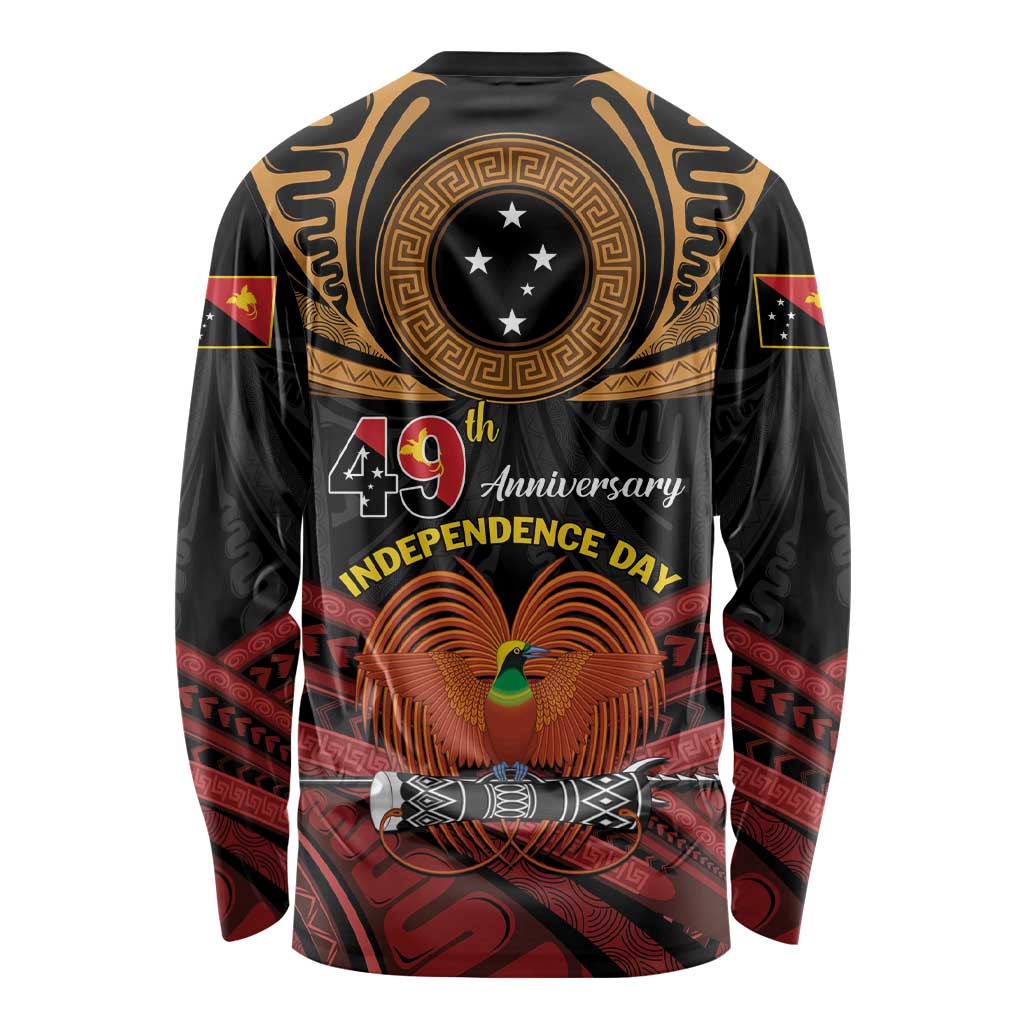 Papua New Guinea Bird of Paradise Long Sleeve Shirt 16 September 1975 Independence Day Anniversary LT01 - Polynesian Pride