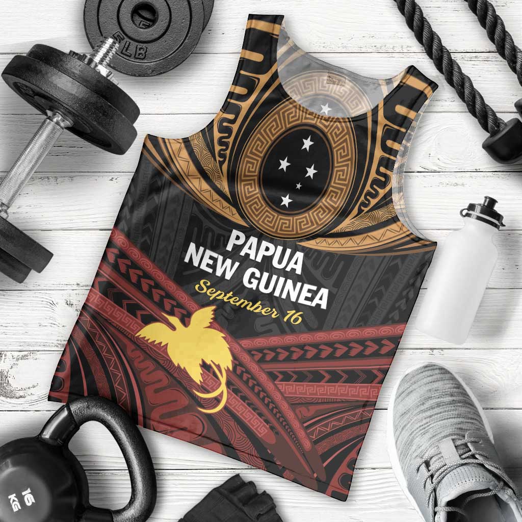 Papua New Guinea Bird of Paradise Men Tank Top 16 September 1975 Independence Day Anniversary LT01 - Polynesian Pride