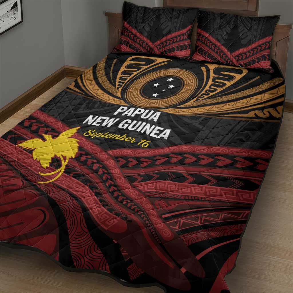 Papua New Guinea Bird of Paradise Quilt Bed Set 16 September 1975 Independence Day Anniversary LT01 - Polynesian Pride