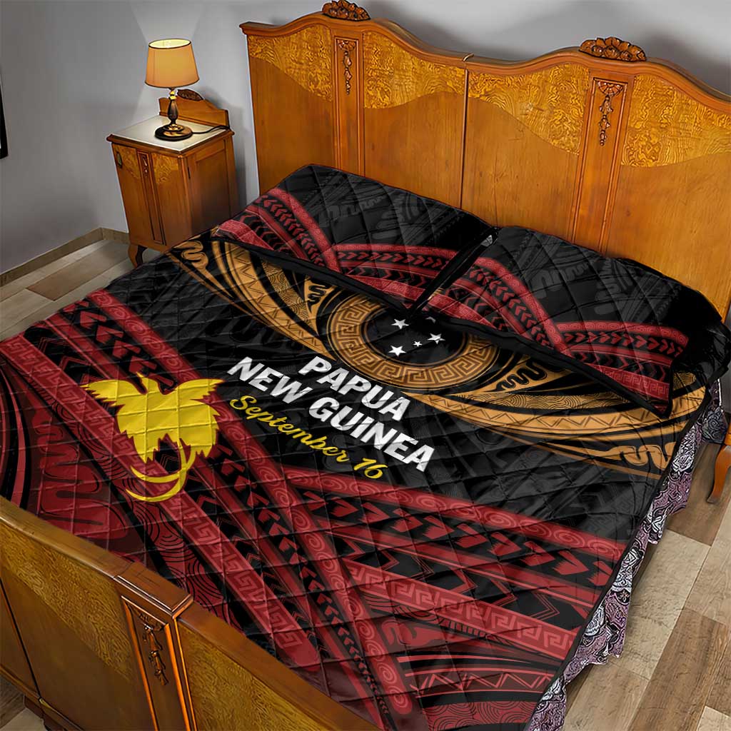 Papua New Guinea Bird of Paradise Quilt Bed Set 16 September 1975 Independence Day Anniversary LT01 - Polynesian Pride