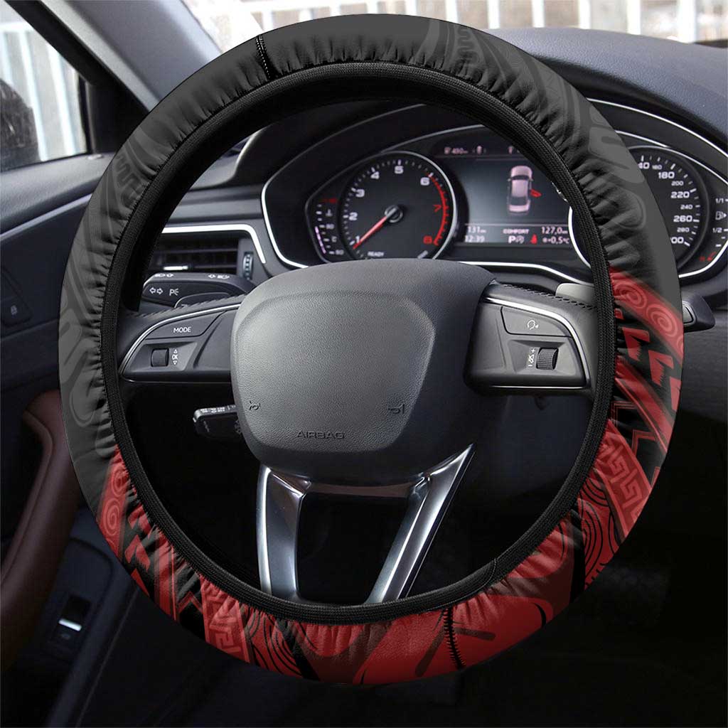 Papua New Guinea Bird of Paradise Steering Wheel Cover 16 September 1975 Independence Day Anniversary LT01 - Polynesian Pride