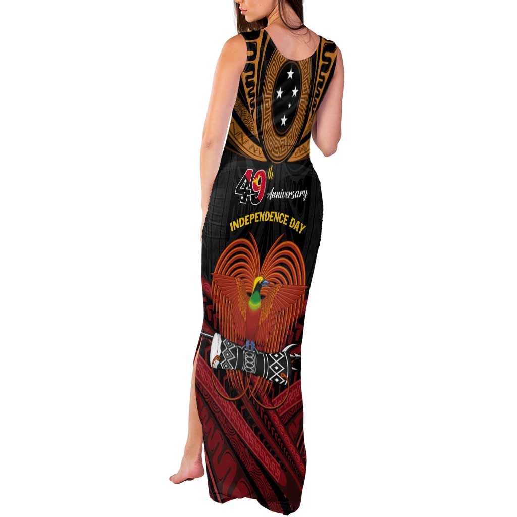 Papua New Guinea Bird of Paradise Tank Maxi Dress 16 September 1975 Independence Day Anniversary LT01 - Polynesian Pride