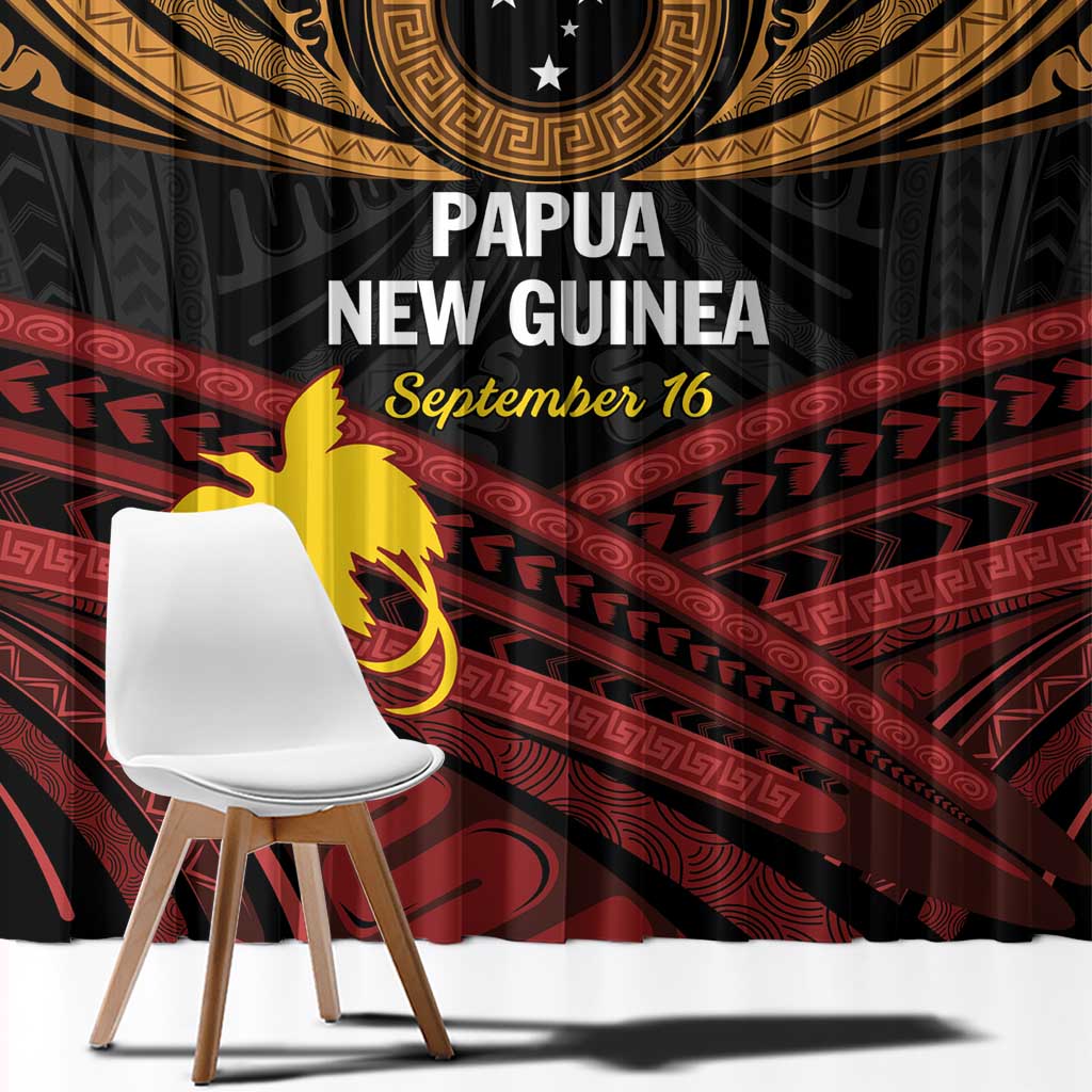 Papua New Guinea Bird of Paradise Window Curtain 16 September 1975 Independence Day Anniversary LT01 - Polynesian Pride