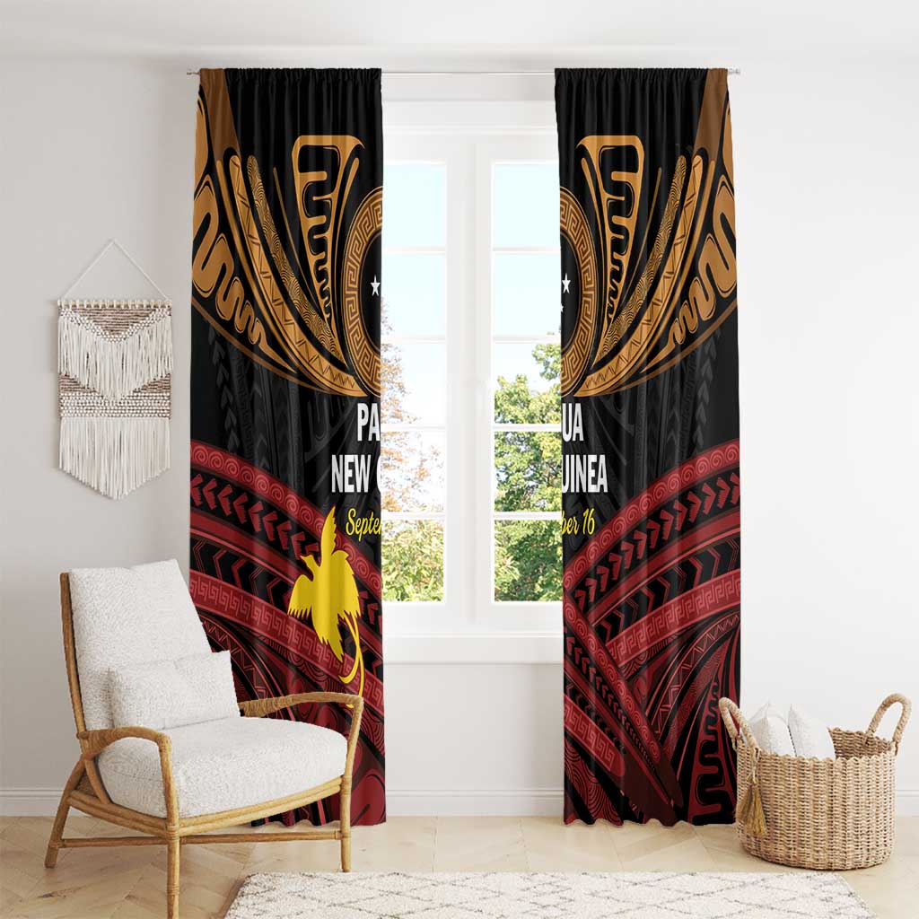 Papua New Guinea Bird of Paradise Window Curtain 16 September 1975 Independence Day Anniversary LT01 - Polynesian Pride