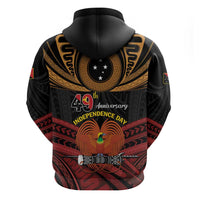 Papua New Guinea Bird of Paradise Zip Hoodie 16 September 1975 Independence Day Anniversary LT01 - Polynesian Pride