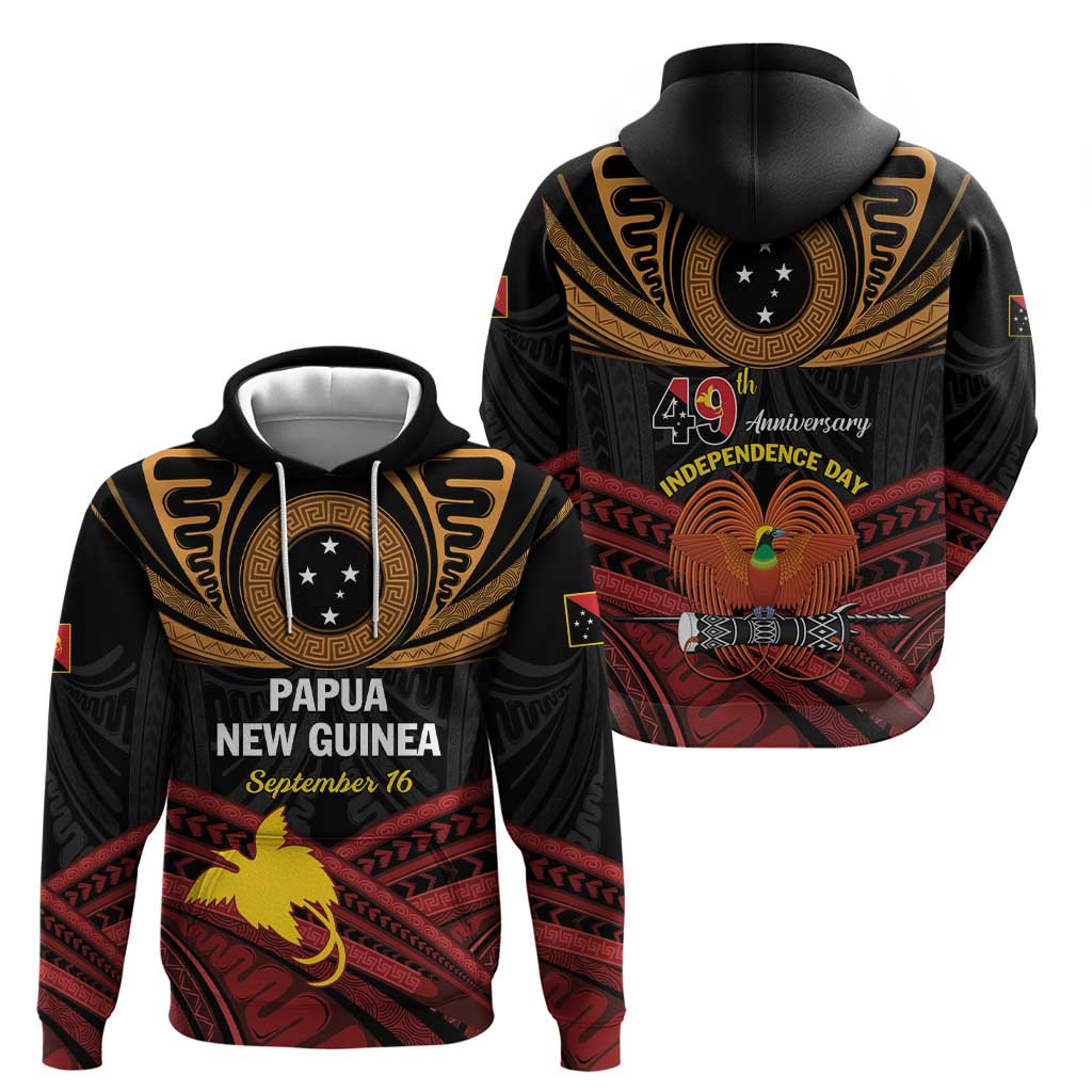 Papua New Guinea Bird of Paradise Zip Hoodie 16 September 1975 Independence Day Anniversary LT01 - Polynesian Pride