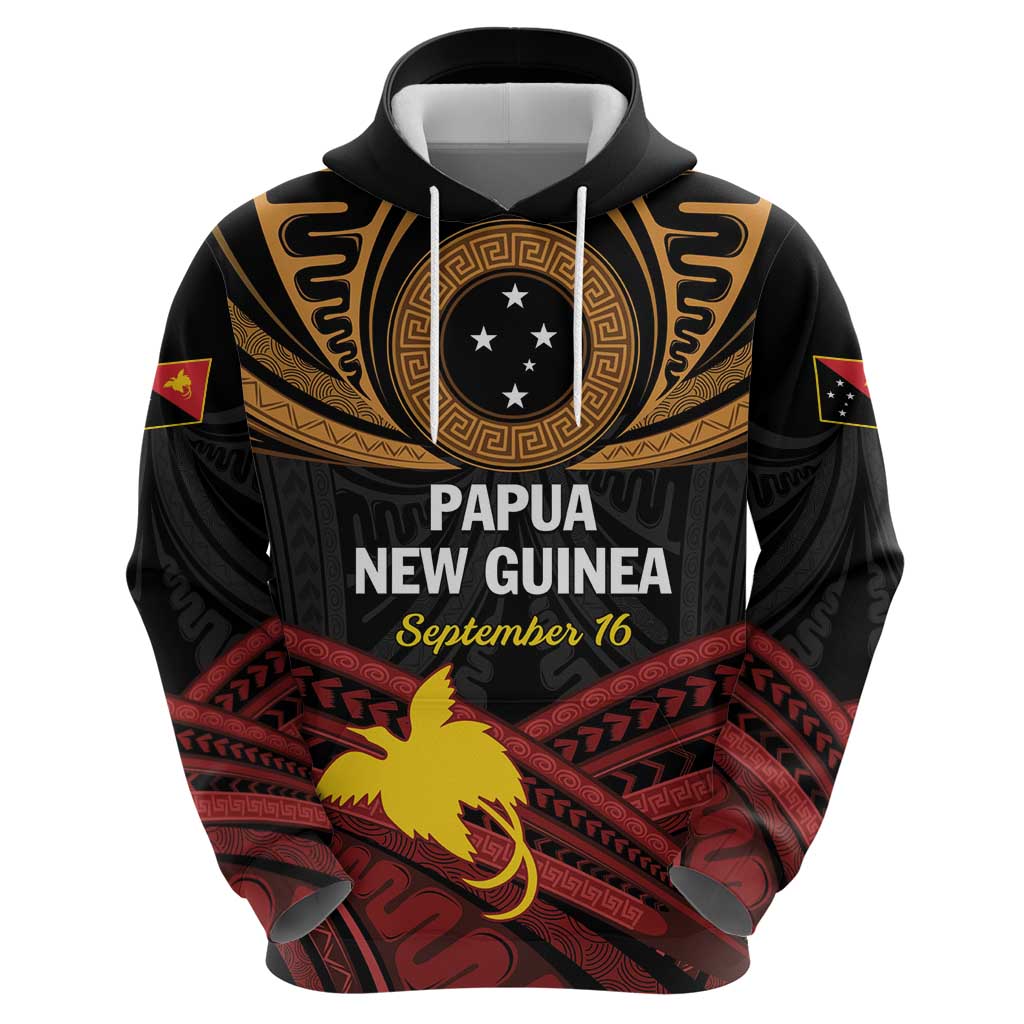 Papua New Guinea Bird of Paradise Zip Hoodie 16 September 1975 Independence Day Anniversary LT01 - Polynesian Pride