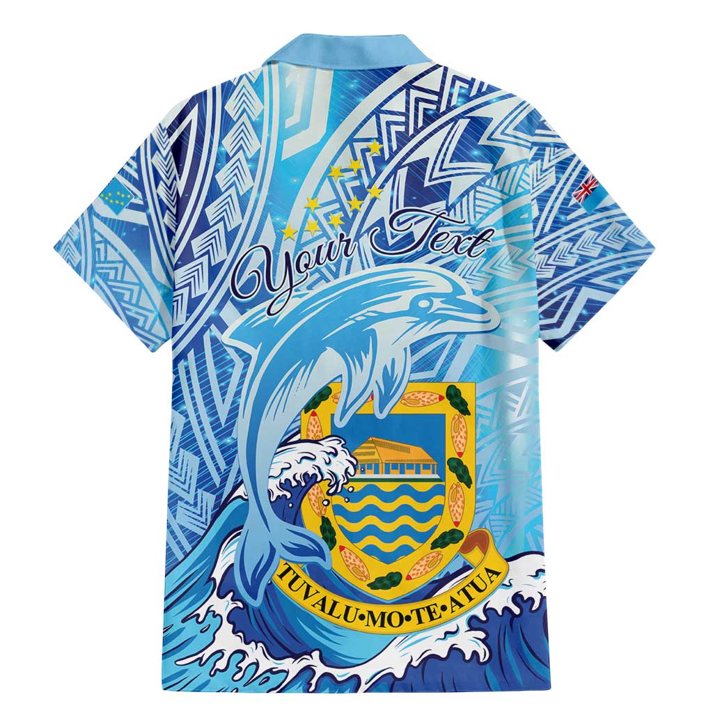 Tuvalu mo te Atua Family Matching Mermaid Dress and Hawaiian Shirt Tuvalu Dolphin Polynesian Pattern LT01 - Polynesian Pride