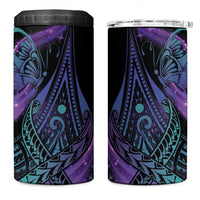 In September We Wear Teal And Purple 4 in 1 Can Cooler Tumbler Magic Ribbon Semicolon LT01 One Size: 16 oz Purple - Polynesian Pride