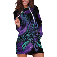 In September We Wear Teal And Purple Hoodie Dress Magic Ribbon Semicolon LT01 Purple - Polynesian Pride