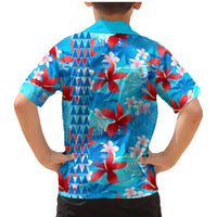 Hawaii Christmas Family Matching Mermaid Dress and Hawaiian Shirt Santa Claus Surfing Kakau Tropical Style LT01 - Polynesian Pride