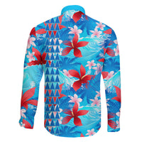 Hawaii Christmas Family Matching Summer Maxi Dress and Hawaiian Shirt Santa Claus Surfing Kakau Tropical Style LT01 - Polynesian Pride