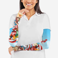 Personalized Hawaii Santa Parrot Christmas Arm Sleeves Summer Vibe LT01 - Polynesian Pride