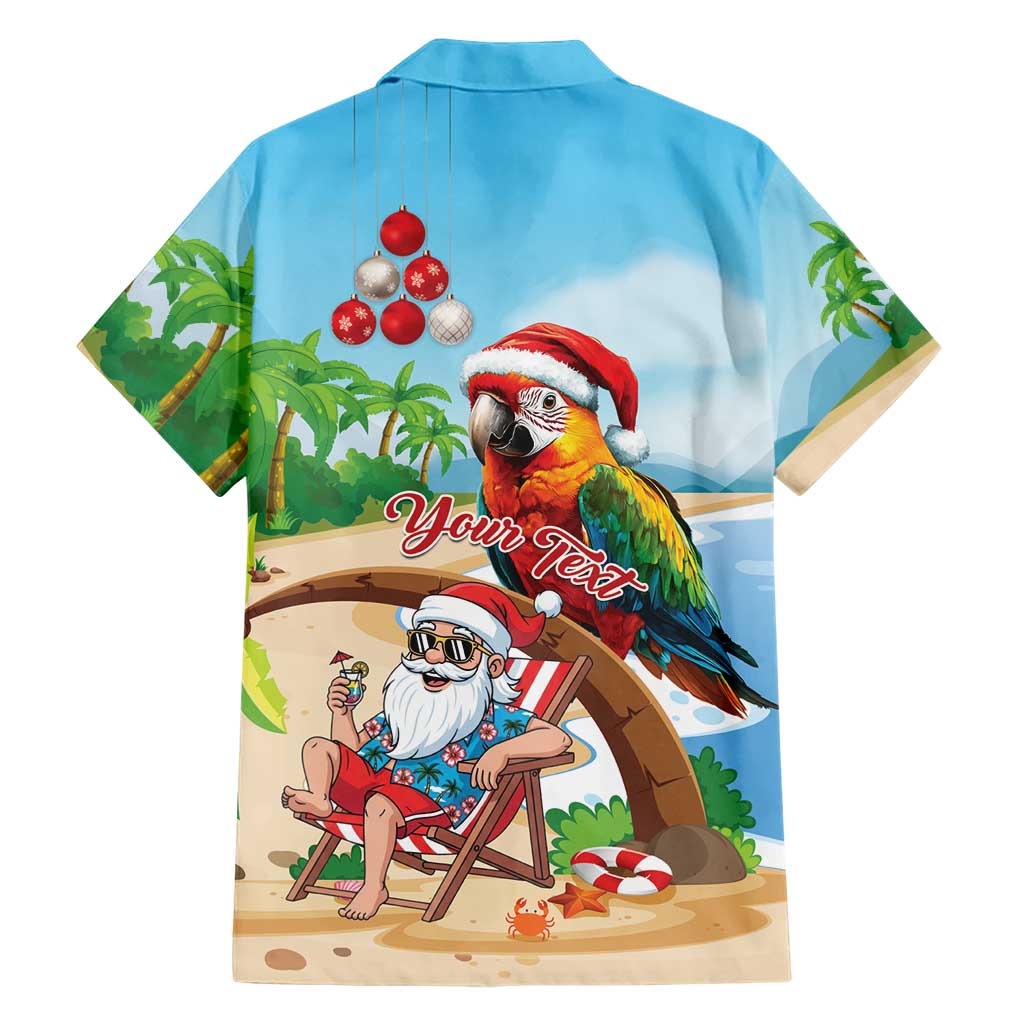 Personalized Hawaii Santa Parrot Christmas Family Matching Mermaid Dress and Hawaiian Shirt Summer Vibe LT01 - Polynesian Pride