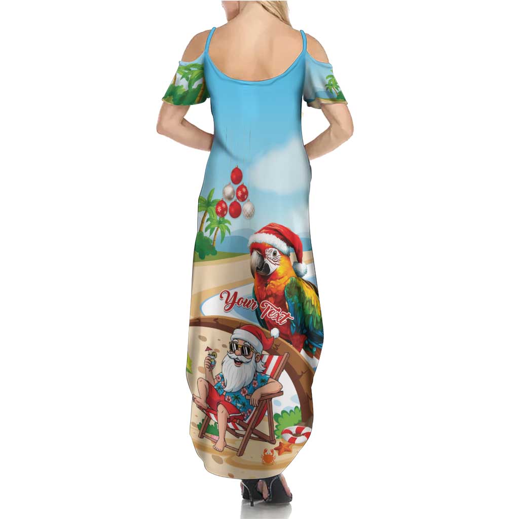 Personalized Hawaii Santa Parrot Christmas Family Matching Summer Maxi Dress and Hawaiian Shirt Summer Vibe LT01 - Polynesian Pride