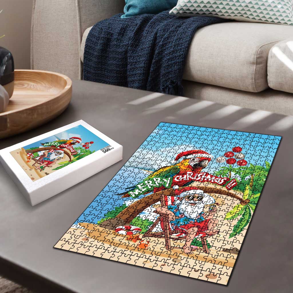Hawaii Santa Parrot Christmas Puzzle Summer Vibe LT01 - Polynesian Pride