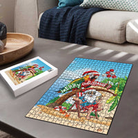 Hawaii Santa Parrot Christmas Puzzle Summer Vibe LT01 - Polynesian Pride