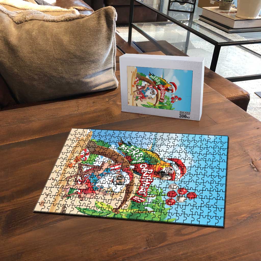 Hawaii Santa Parrot Christmas Puzzle Summer Vibe LT01 - Polynesian Pride