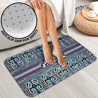 Maori Matariki Bathroom Set Blue Galaxy Aesthetic Koru Art