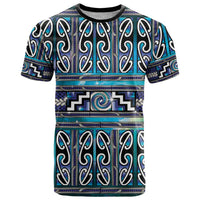 Maori Matariki T Shirt Blue Galaxy Aesthetic Koru Art