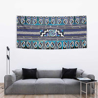 Maori Matariki Tapestry Blue Galaxy Aesthetic Koru Art