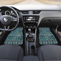 Maori Matariki Car Mats Green Galaxy Aesthetic Koru Art