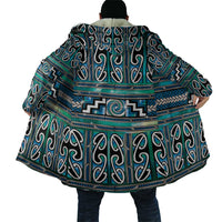 Maori Matariki Cloak Green Galaxy Aesthetic Koru Art