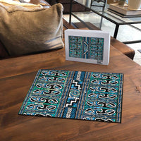 Maori Matariki Puzzle Green Galaxy Aesthetic Koru Art