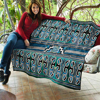 Maori Matariki Quilt Green Galaxy Aesthetic Koru Art