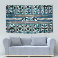 Maori Matariki Tapestry Green Galaxy Aesthetic Koru Art