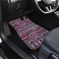 Maori Matariki Car Mats Pink Galaxy Aesthetic Koru Art