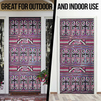 Maori Matariki Door Cover Pink Galaxy Aesthetic Koru Art LT01 - Polynesian Pride