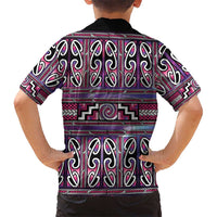 Maori Matariki Hawaiian Shirt Pink Galaxy Aesthetic Koru Art