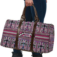 Maori Matariki Travel Bag Pink Galaxy Aesthetic Koru Art