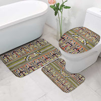 Maori Matariki Bathroom Set Yellow Galaxy Aesthetic Koru Art